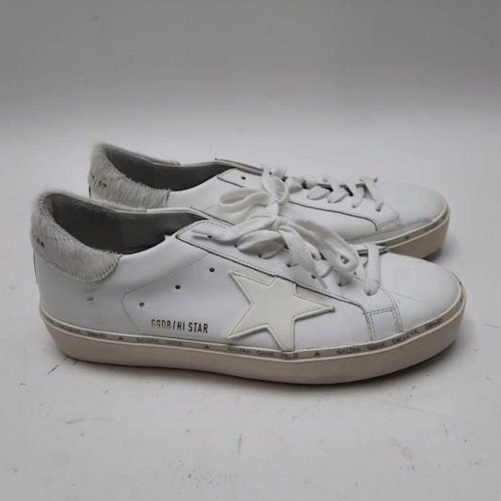 Golden Goose unisex’s hi star Leather sneakers size size 11 - Picture 2 of 7